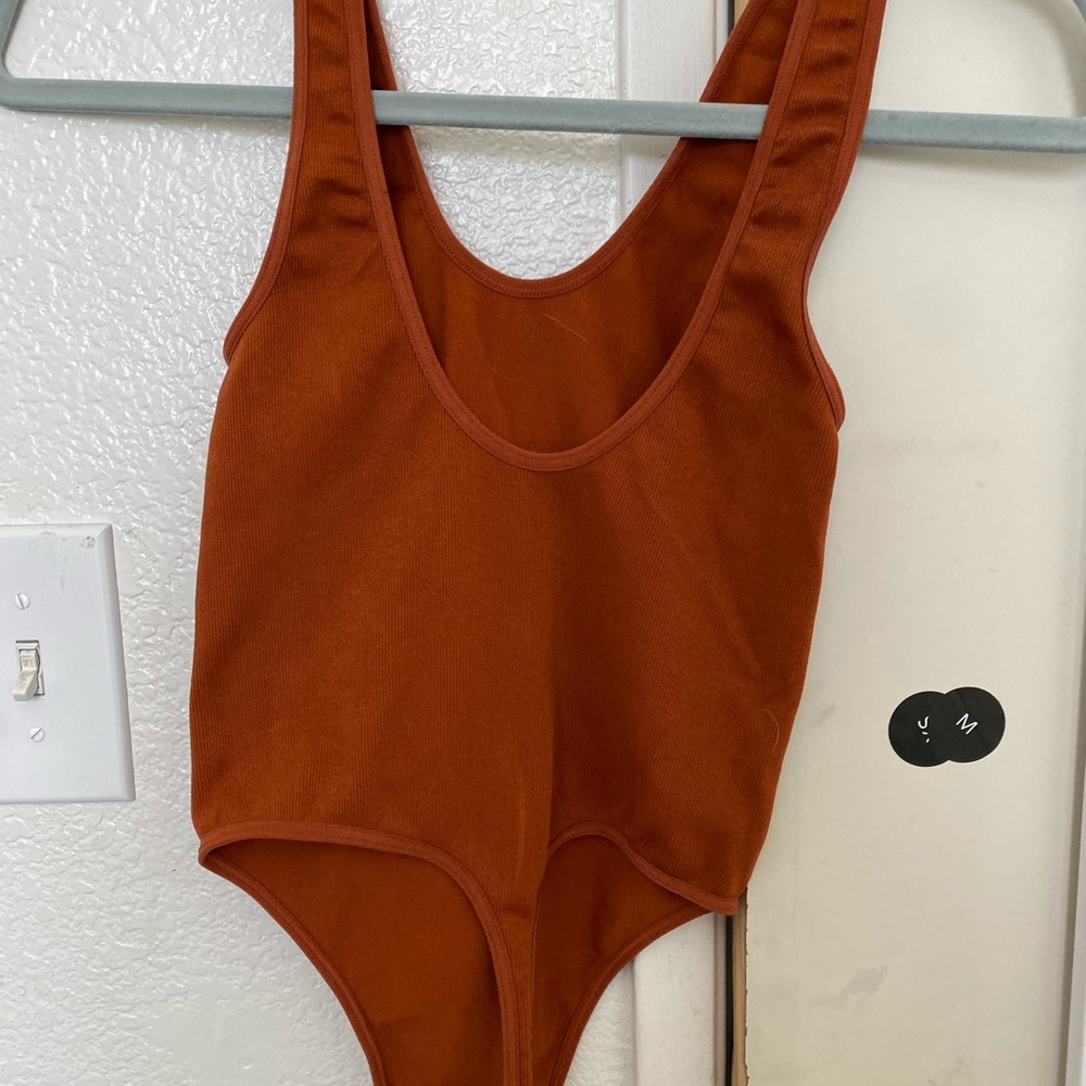 Burnt orange F21 bodysuit